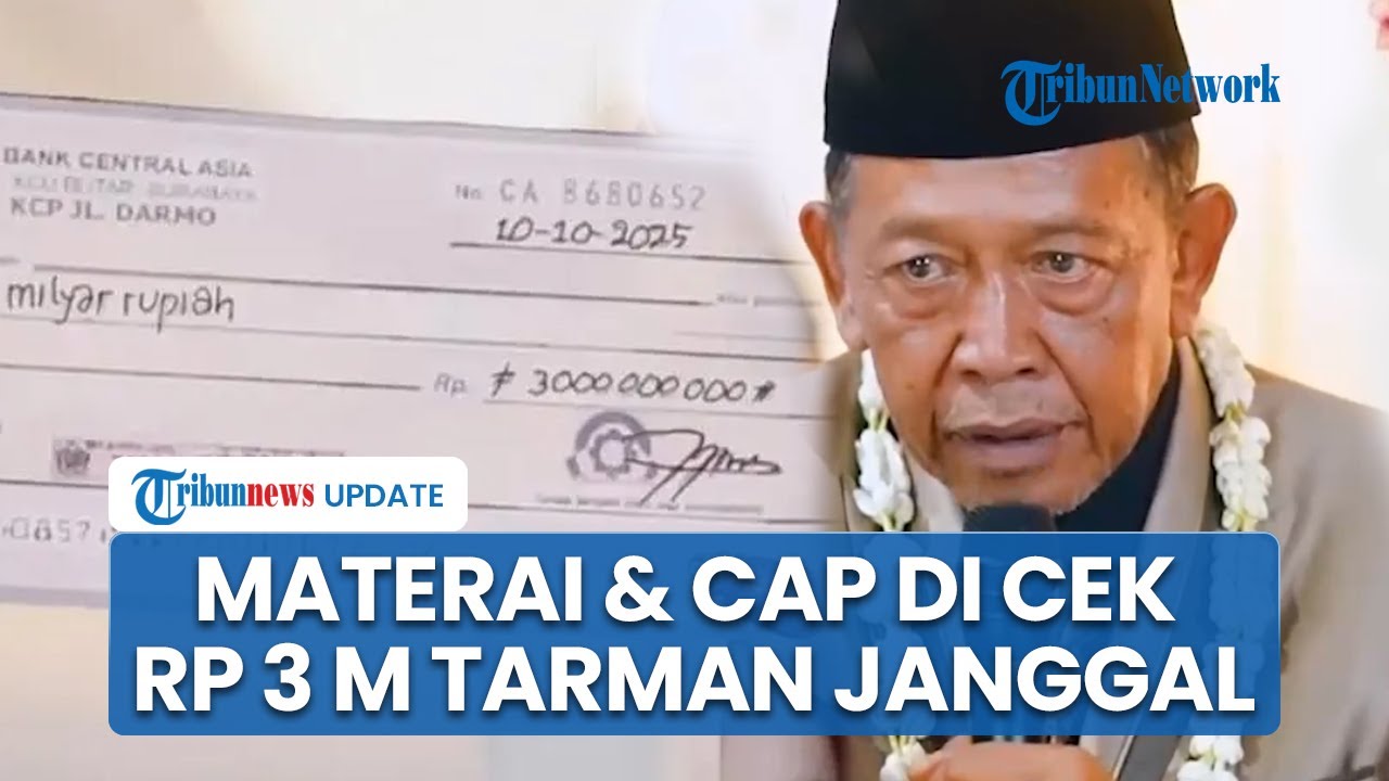 Materai 3.000 di Cek Rp 3 M Tarman Tak Berlaku Sejak 5 Tahun Lalu ...
