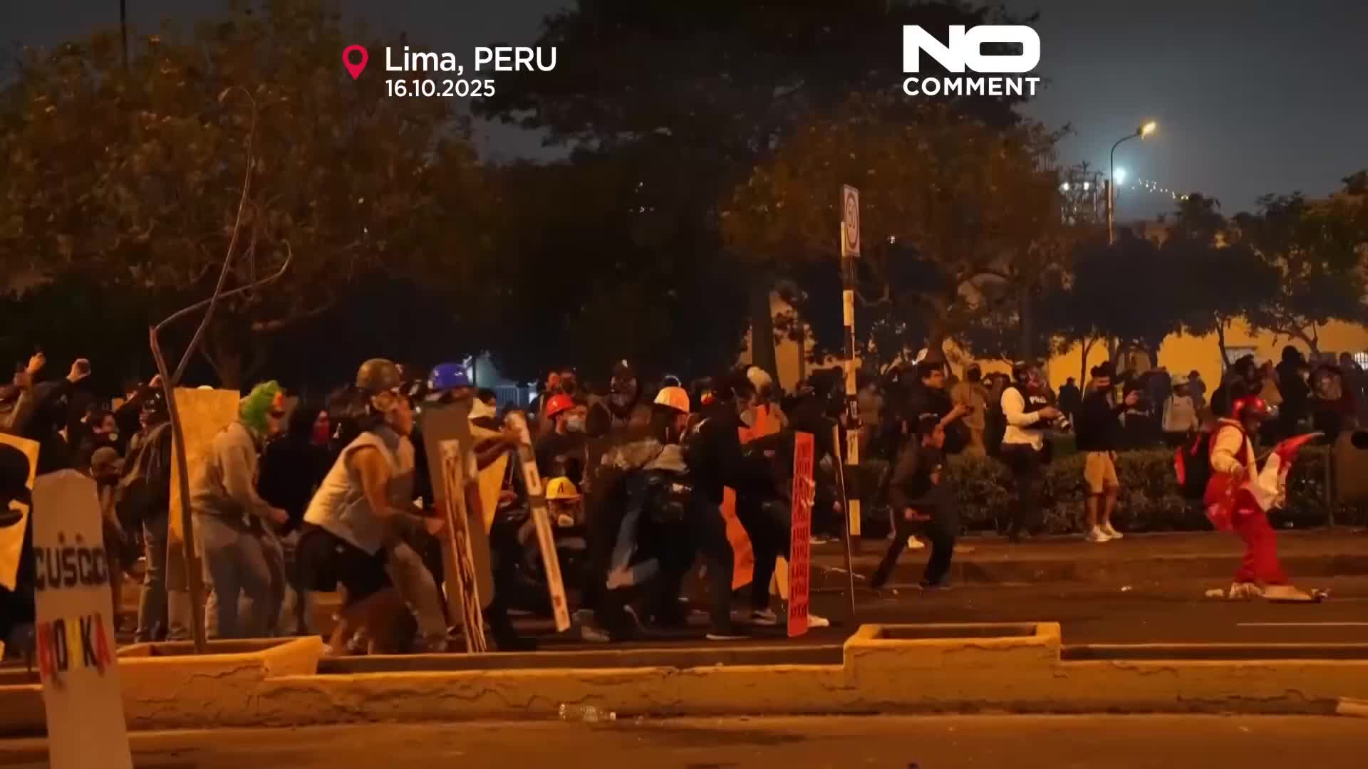 Protests erupt in Peru as demonstrators demand president’s resignation