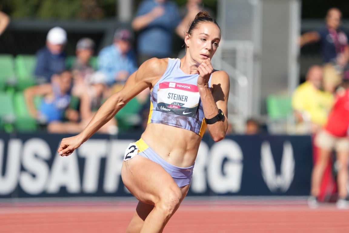 Outstanding photos showcase American track and field sprinter Abby Steiner