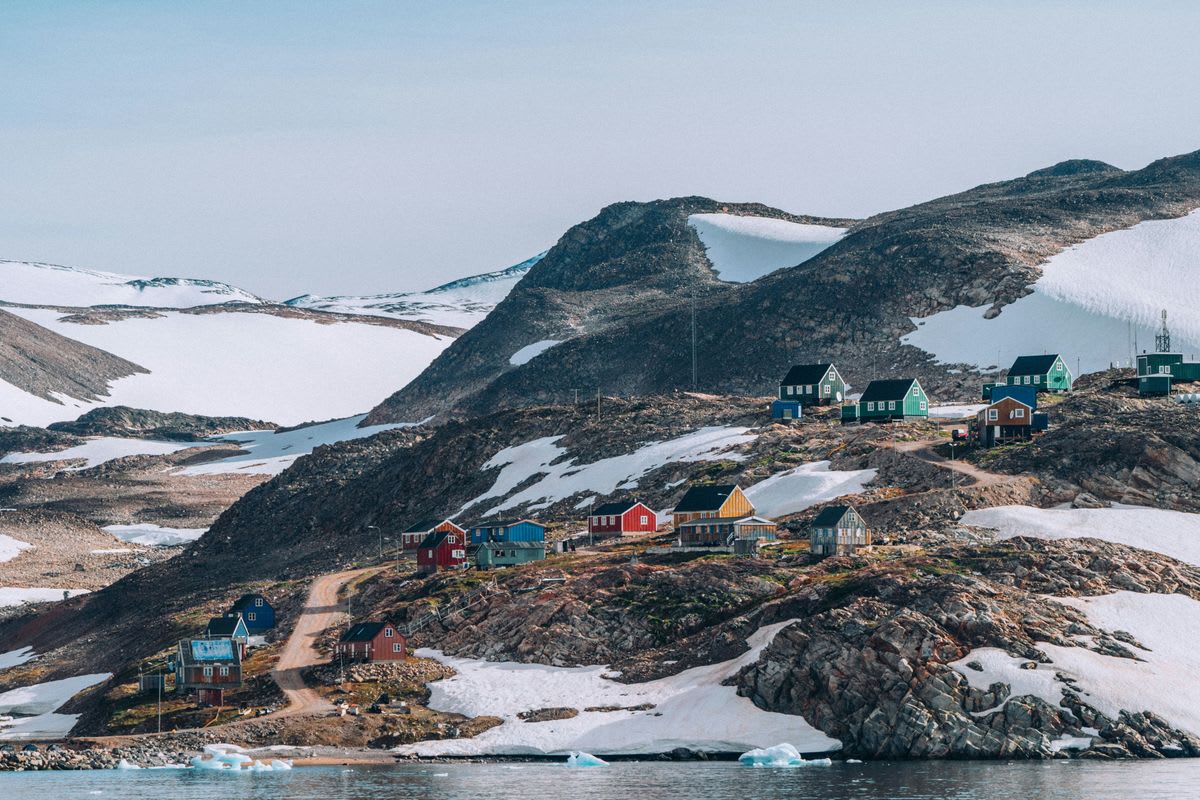 Around 56,000 people live in Greenland, the vast majority of whom live in coastal settlements on the 'edge' of the island. - Image credit: Rod Long/Unsplash