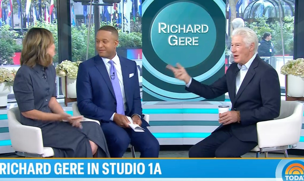 Richard Gere chatted with Savannah Guthrie and Craig Melvin