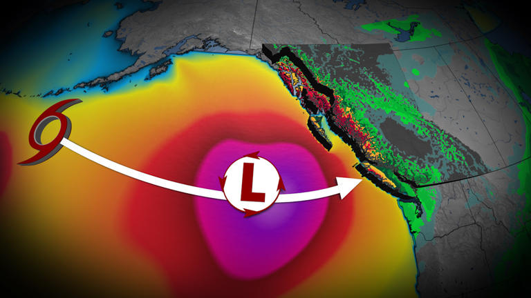 Heavy rain and snow: Typhoon remnants set to shake up B.C.'s pattern