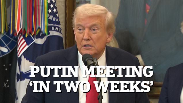 Trump to meet with Putin 'in two weeks' for Ukraine war summit