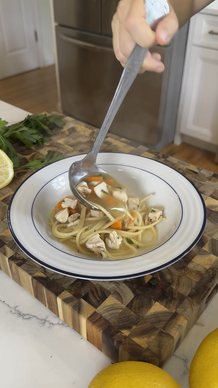 How to Make Giada's Lemon Chicken Spaghetti Soup