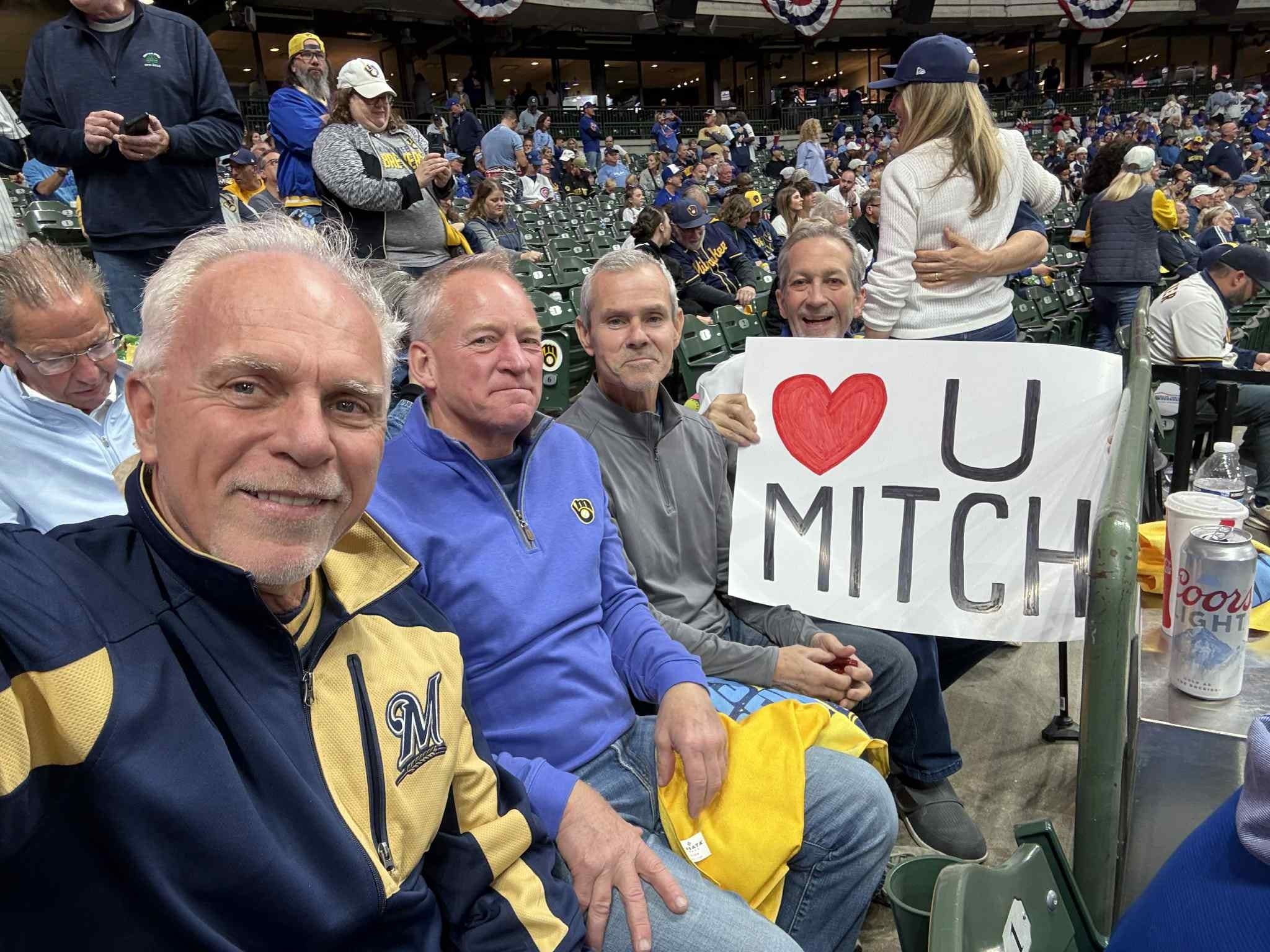 Sign at Brewers playoff game sparks widespread support for Waukesha man ...
