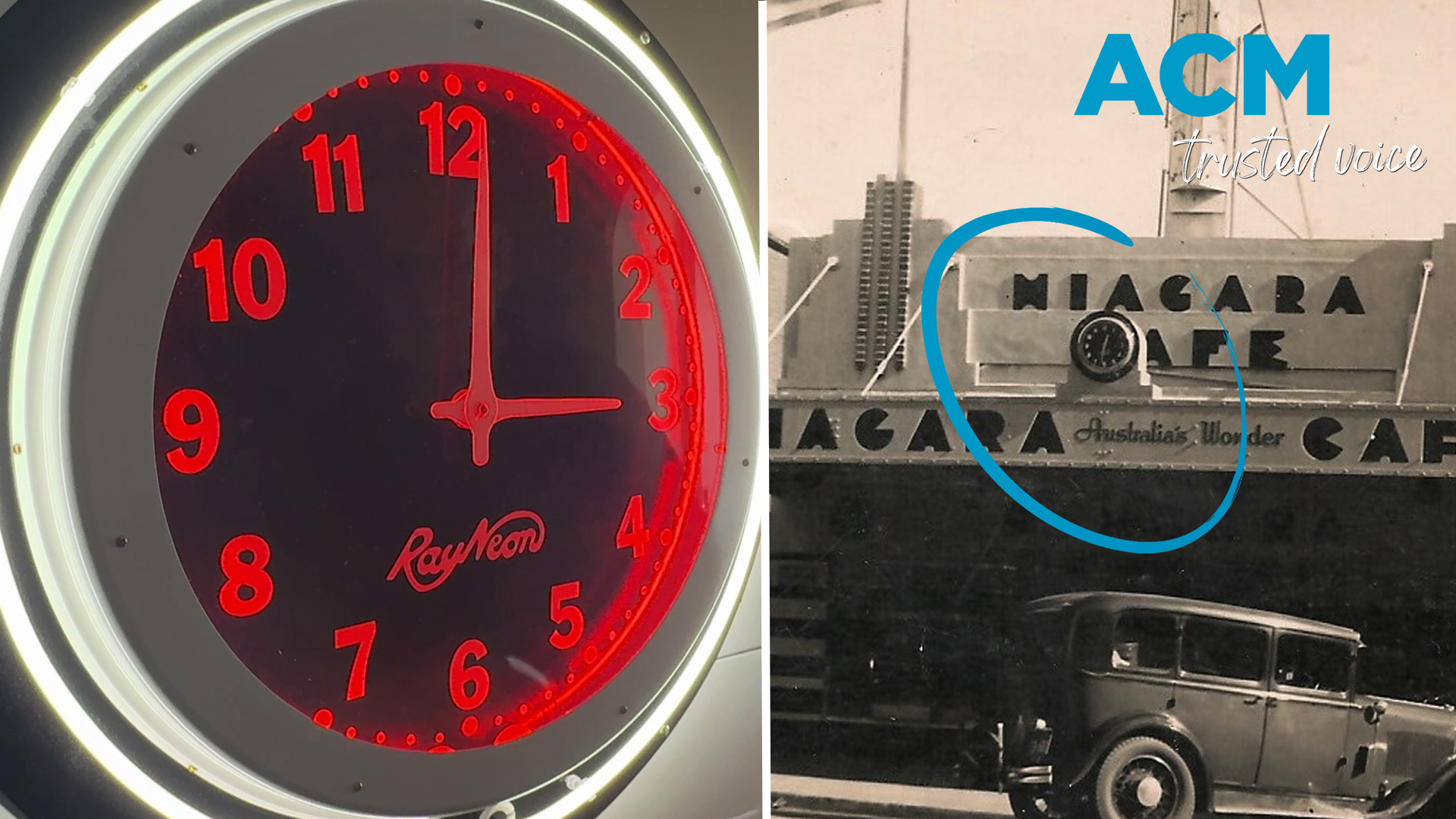 Gundagai’s famous Niagara clock makes shock return after 50 years