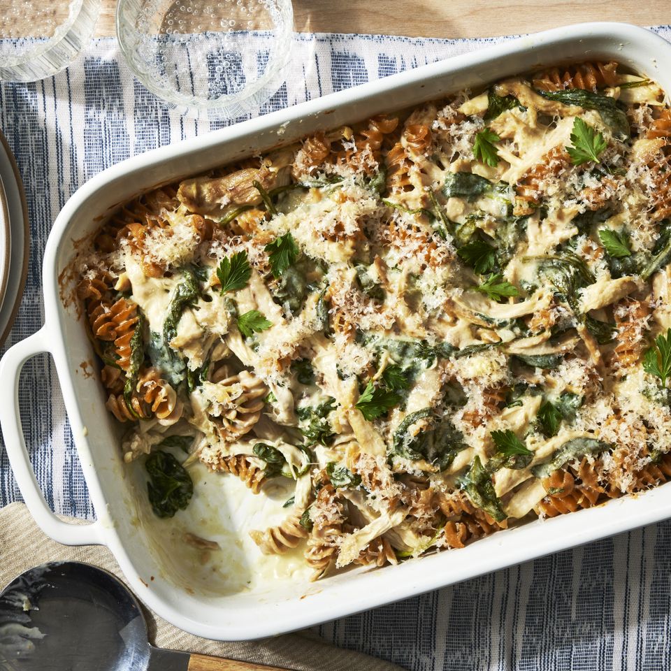 a recipe photo of the Chicken Florentine Casserole