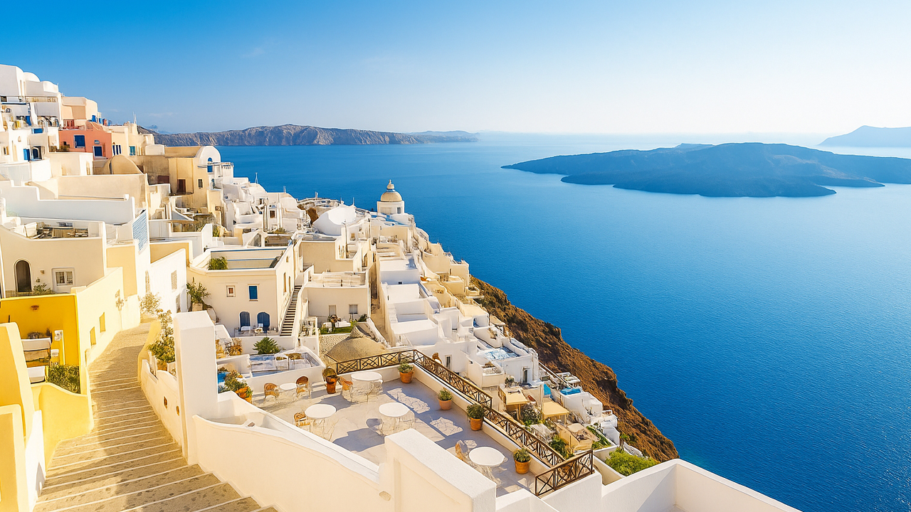 Oia Village Virtual Tour in Santorini, Greece