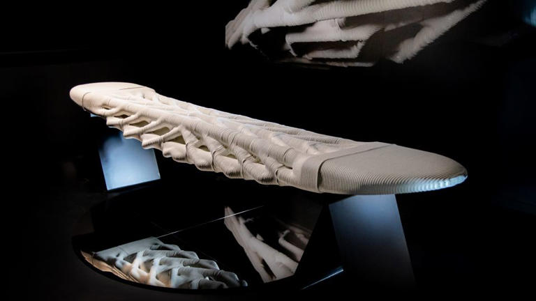 This 3D-printed, carbon-absorbing bridge is inspired by bones