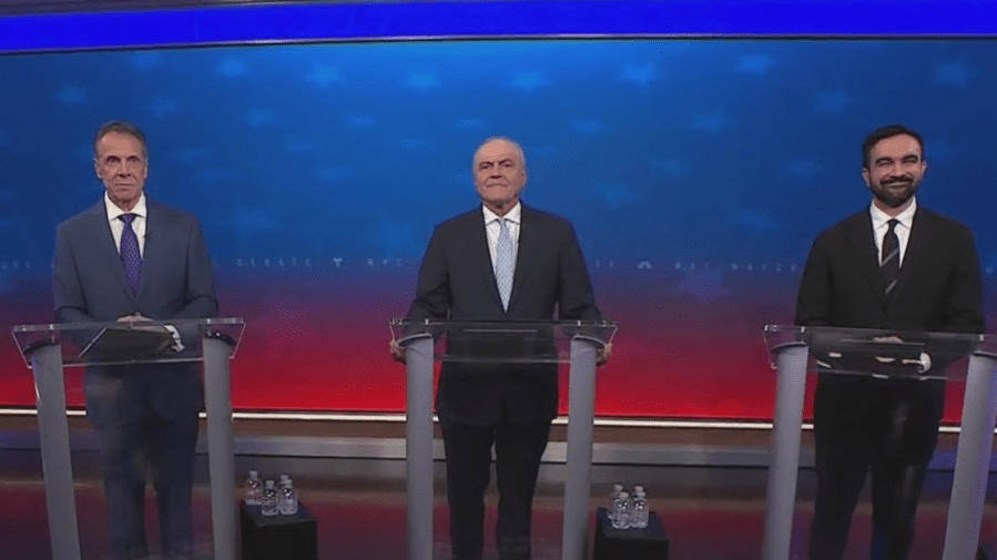 NYC mayoral candidates face off in first debate