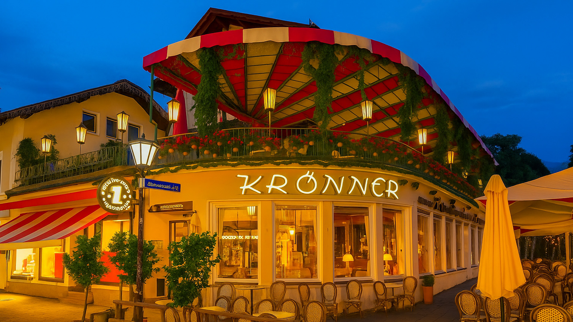 In Germania, in Baviera, Garmisch-Partenkirchen, zona pedonale, passante, inverno, crepuscolo, Zugspitze paese, per Natale, Natale decorazione, illuminazione, persona, sera, case, Werdenfels, Alta Baviera Foto stock