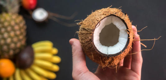 لب جوز الهند الأبيض