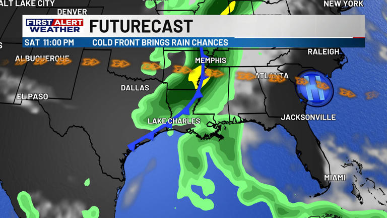 First Alert Forecast: Cold front brings rain and storms for the weekend ...