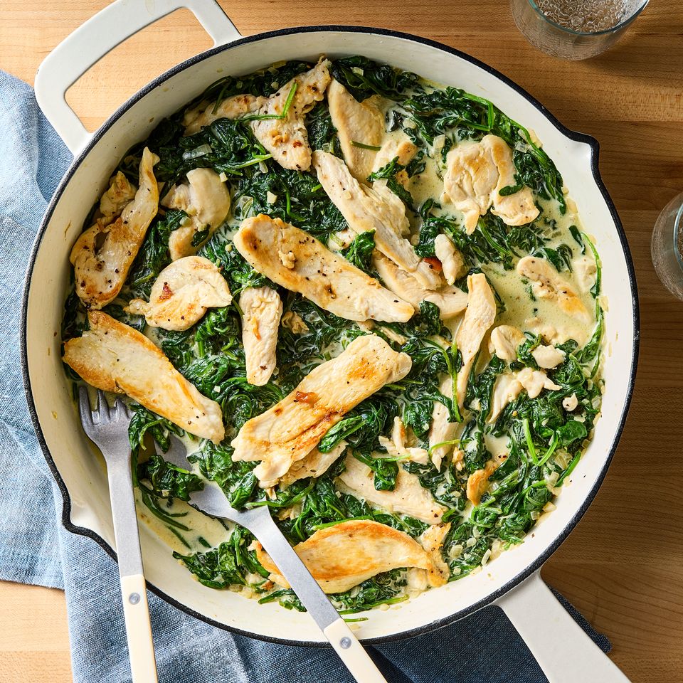 Recipe image of One-Pan Chicken Florentine.