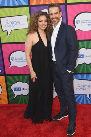 Anel Lopez Gorham and Christopher Gorham attend the Stand For Kids Annual Gala on June 11, 2022 in Los Angeles, California.
