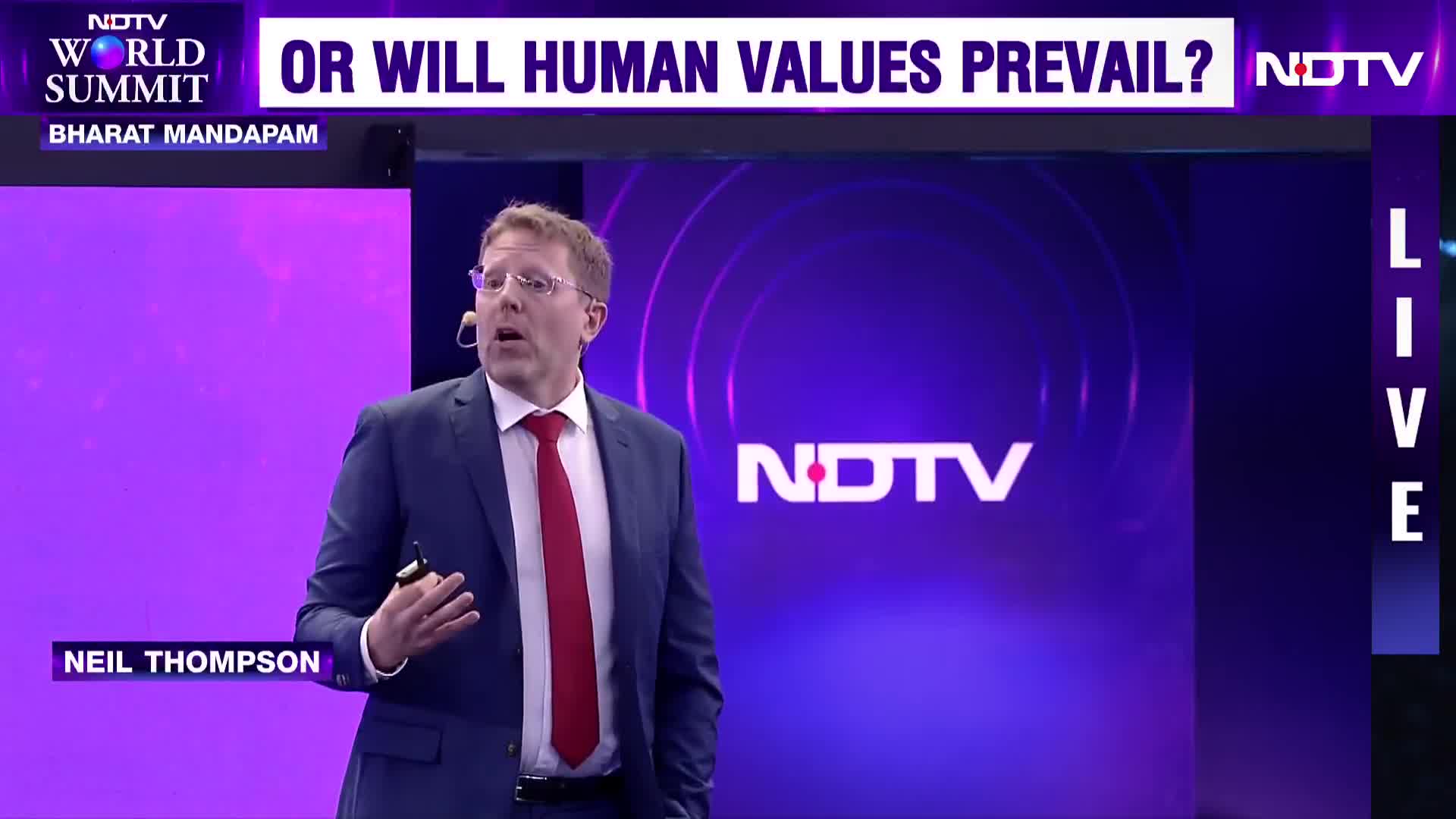 NDTV World Summit | Rise Of The Machines: Command Or Chaos? | Neil ...