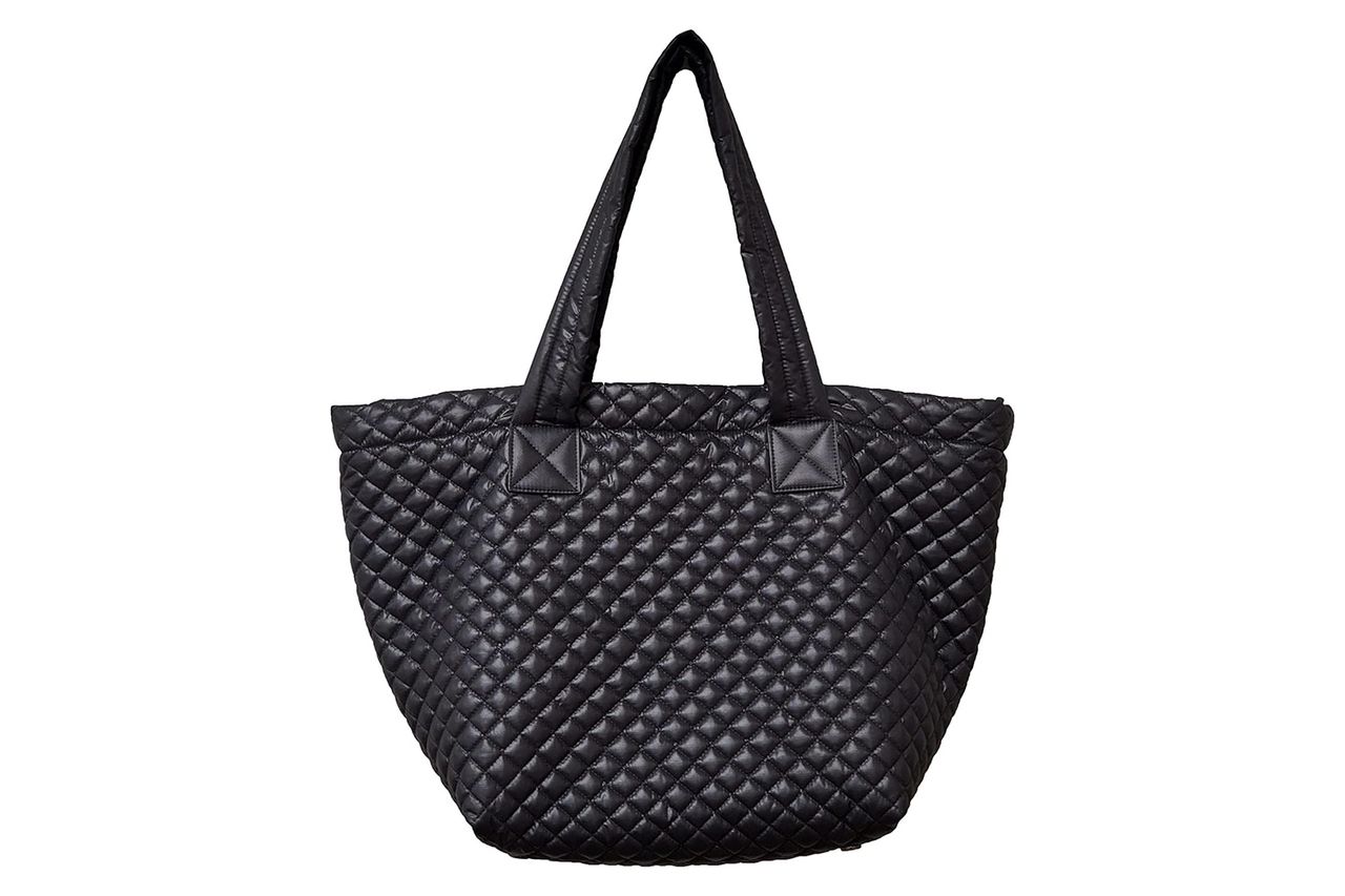 CLARANY Comfortable Lightweight Large Quilted Zipper Tote