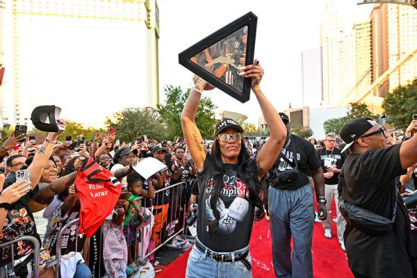 Las Vegas Aces celebrate WNBA title with parade down famed Strip