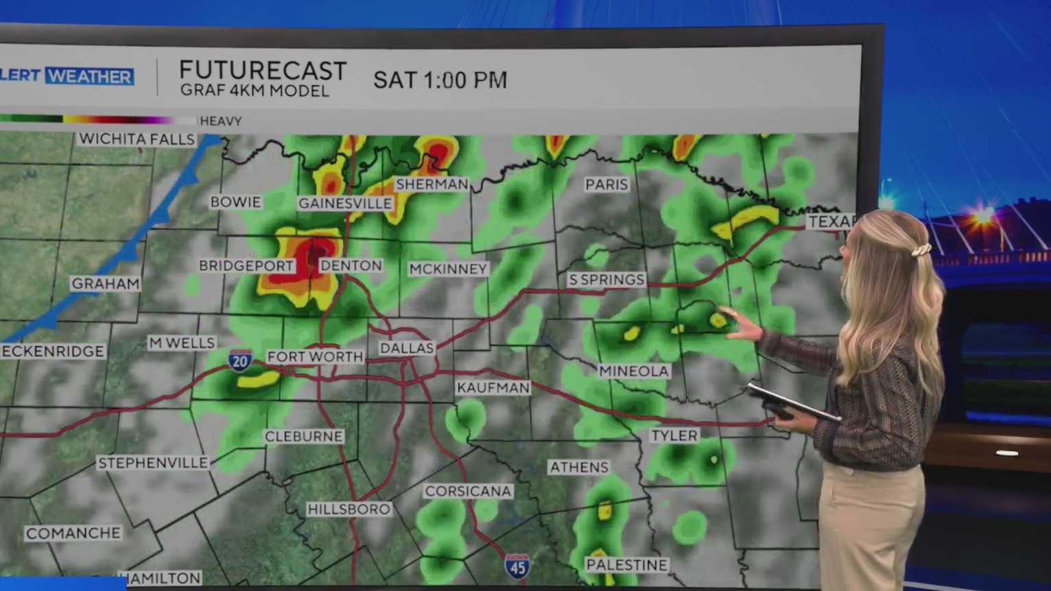 First Alert Weather Day issued as cold front brings rain, storms Saturday