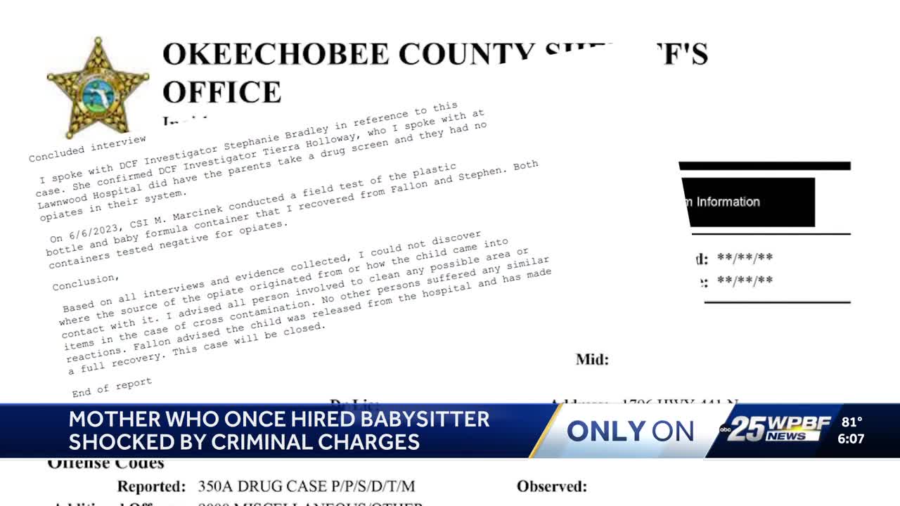 Florida mother shocked by babysitter's alleged poisoning charges