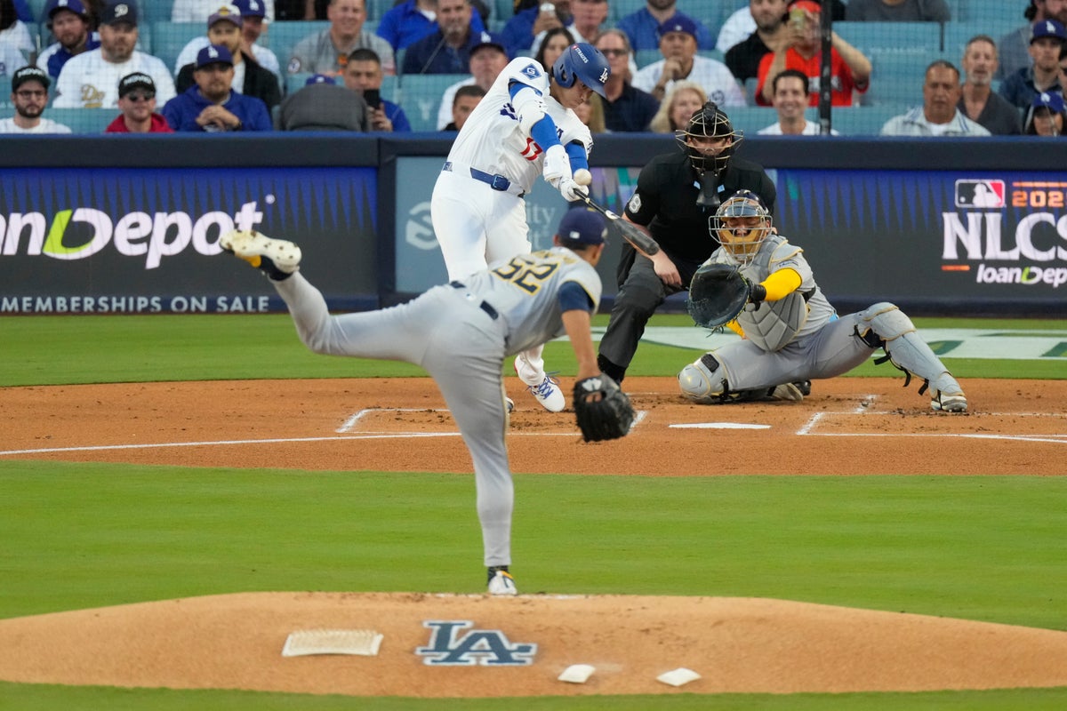 NLCS Brewers Dodgers Baseball