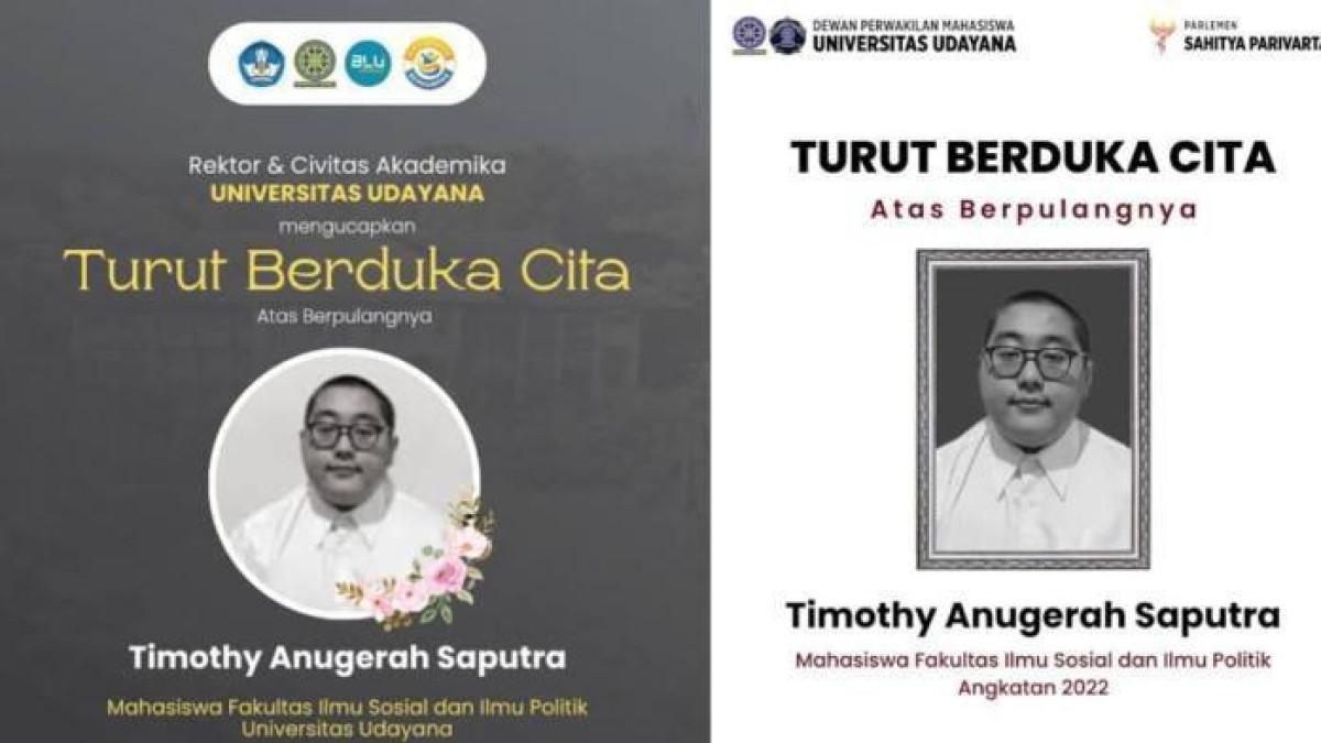 Teka-Teki CCTV Lokasi Timothy, Polisi Sebut Rusak, Unud Bantah: Berfungsi Baik