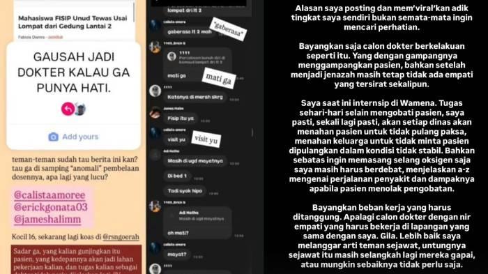 Tega Menghina Kematian Mahasiswa, Calista Amore Jadi Sorotan, Ternyata Calon Dokter