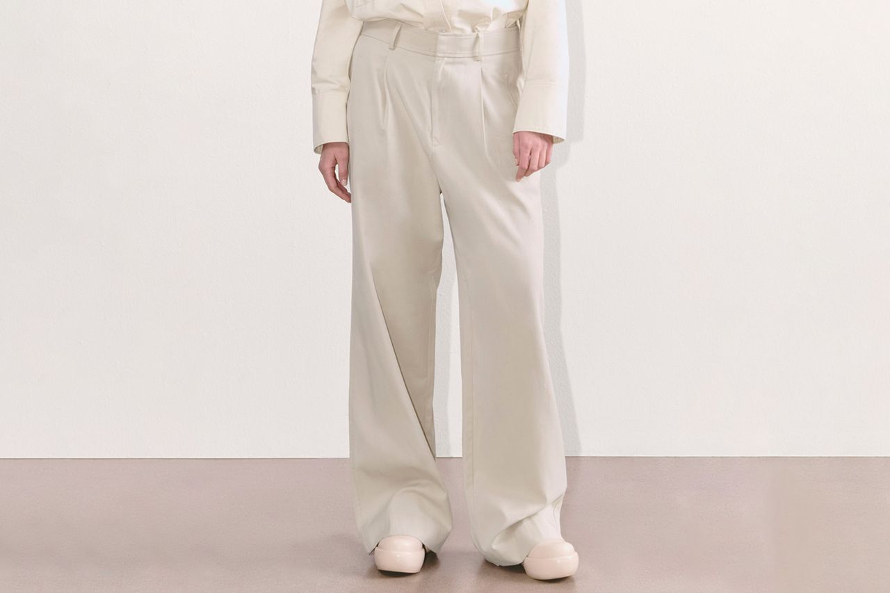 The Draper Pleated Pant in Buttersmooth