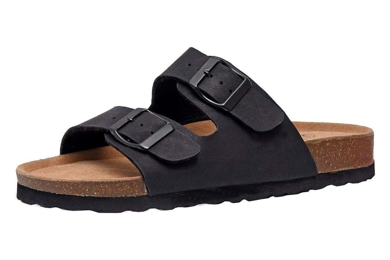 CUSHIONAIRE Lane Cork Footbed Sandal
