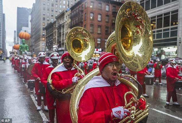 Parts of Northern New England, Upper Midwest, and those in higher elevations could see snow. It was a rainy Thanksgiving Day Parade in NYC in 2024