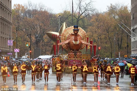 The West Coast is expected to have a wet turkey day, much like New York experienced last year 