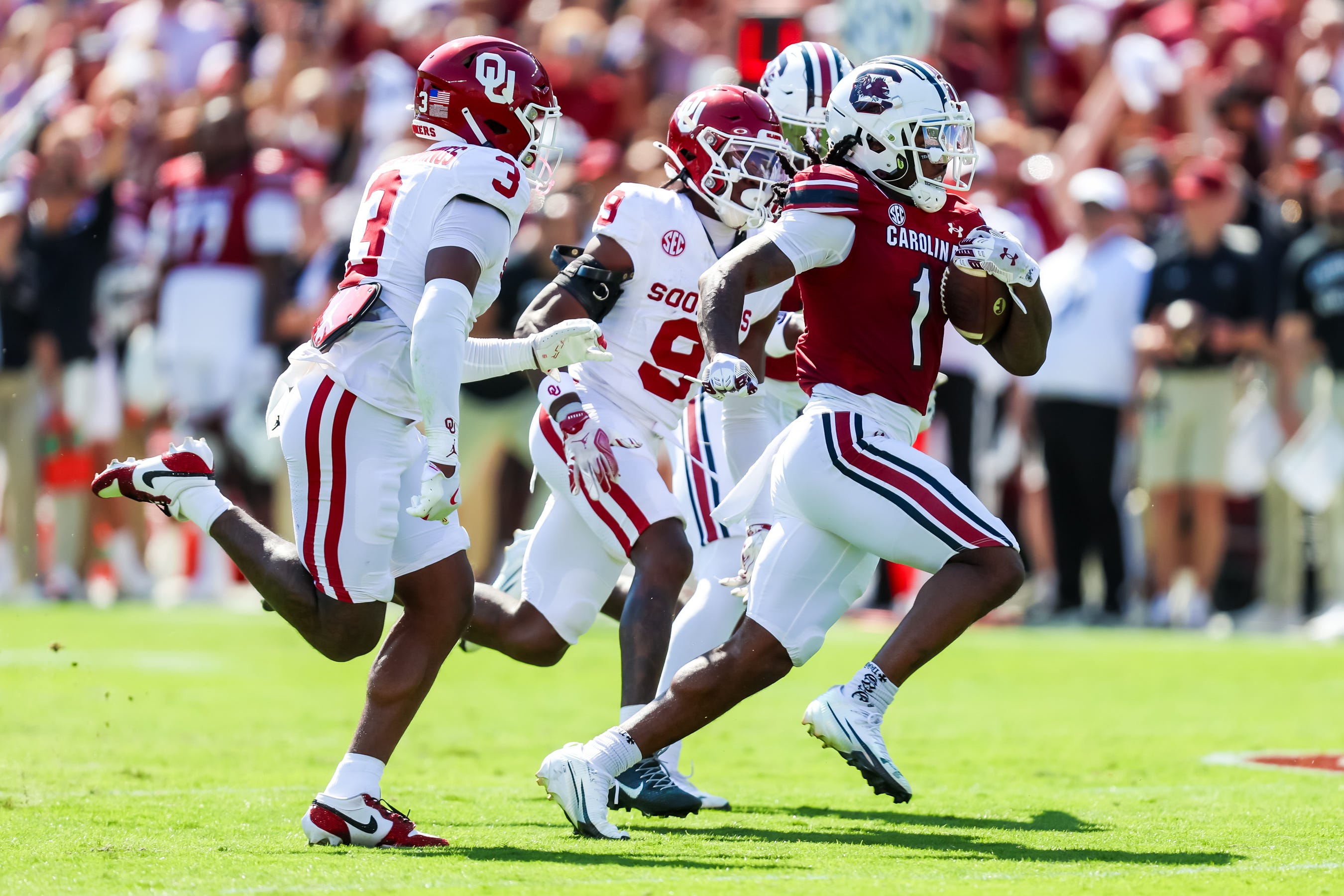 South Carolina football vs. Oklahoma live updates. Week 8 game score