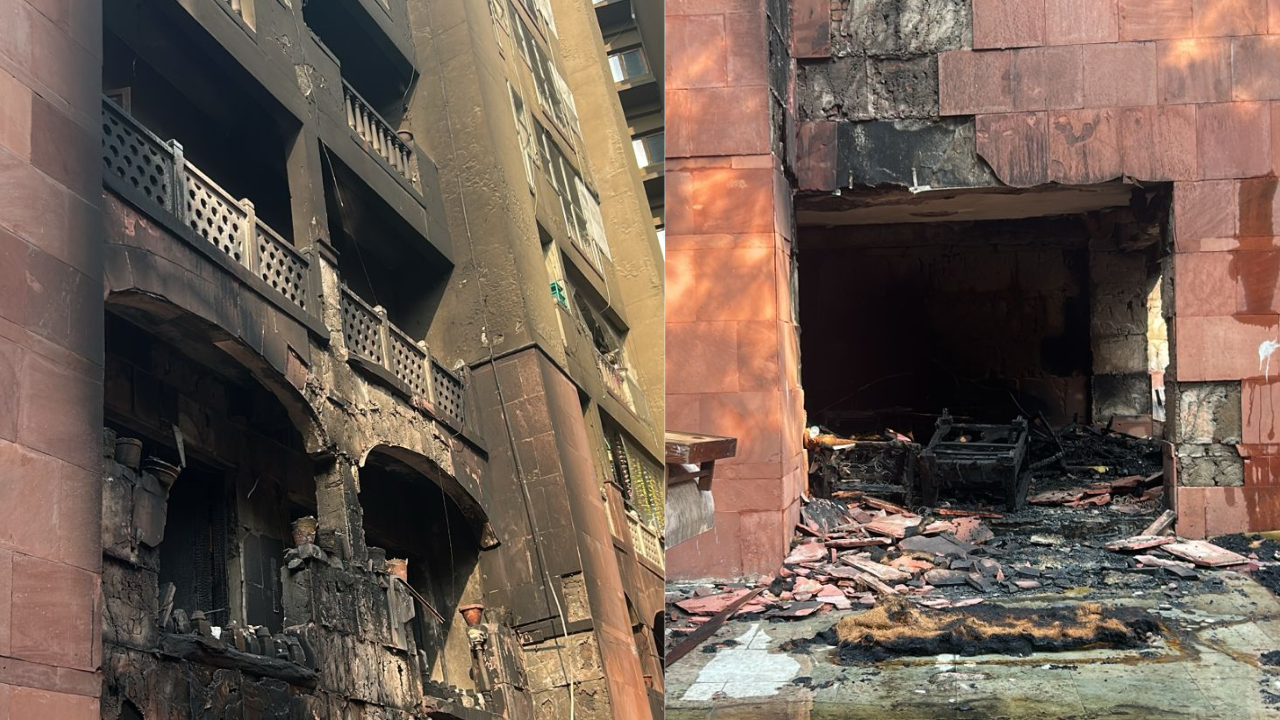 Fire breaks out at Brahmaputra Apartments allotted to Rajya Sabha MPs ...