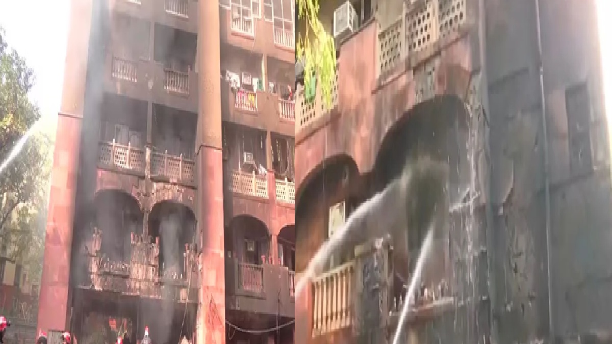 Massive Fire Breaks Out At Apartments Allotted To Rajya Sabha MPs In Delhi