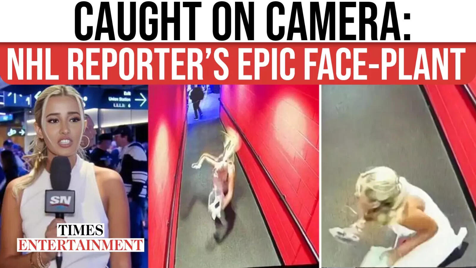 Cameras Catch NHL Reporter’s EMBARRASSING Fall Before Rangers Game | WATCH