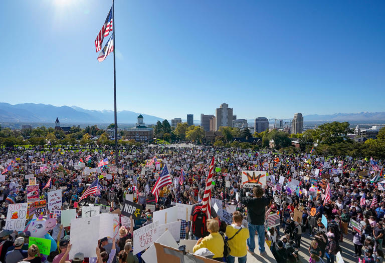 Update: Thousands gather at Utah Capitol and other Utah cities for ‘No ...