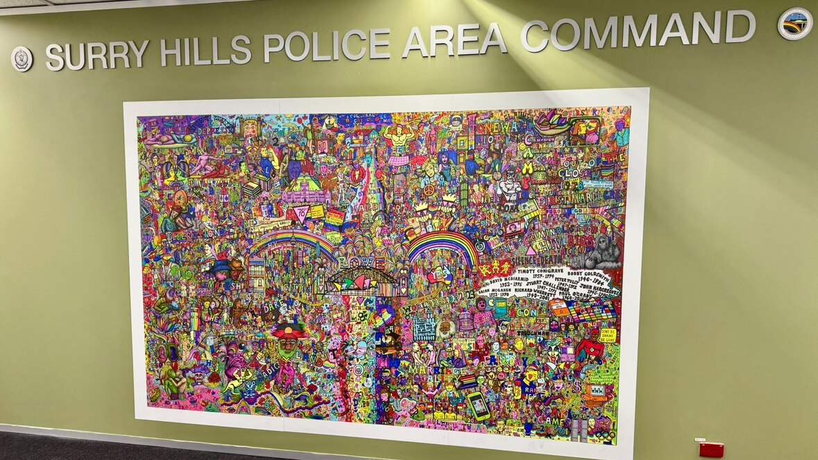 Mural of Sydney's queer history removed from Surry Hills Police Station ...