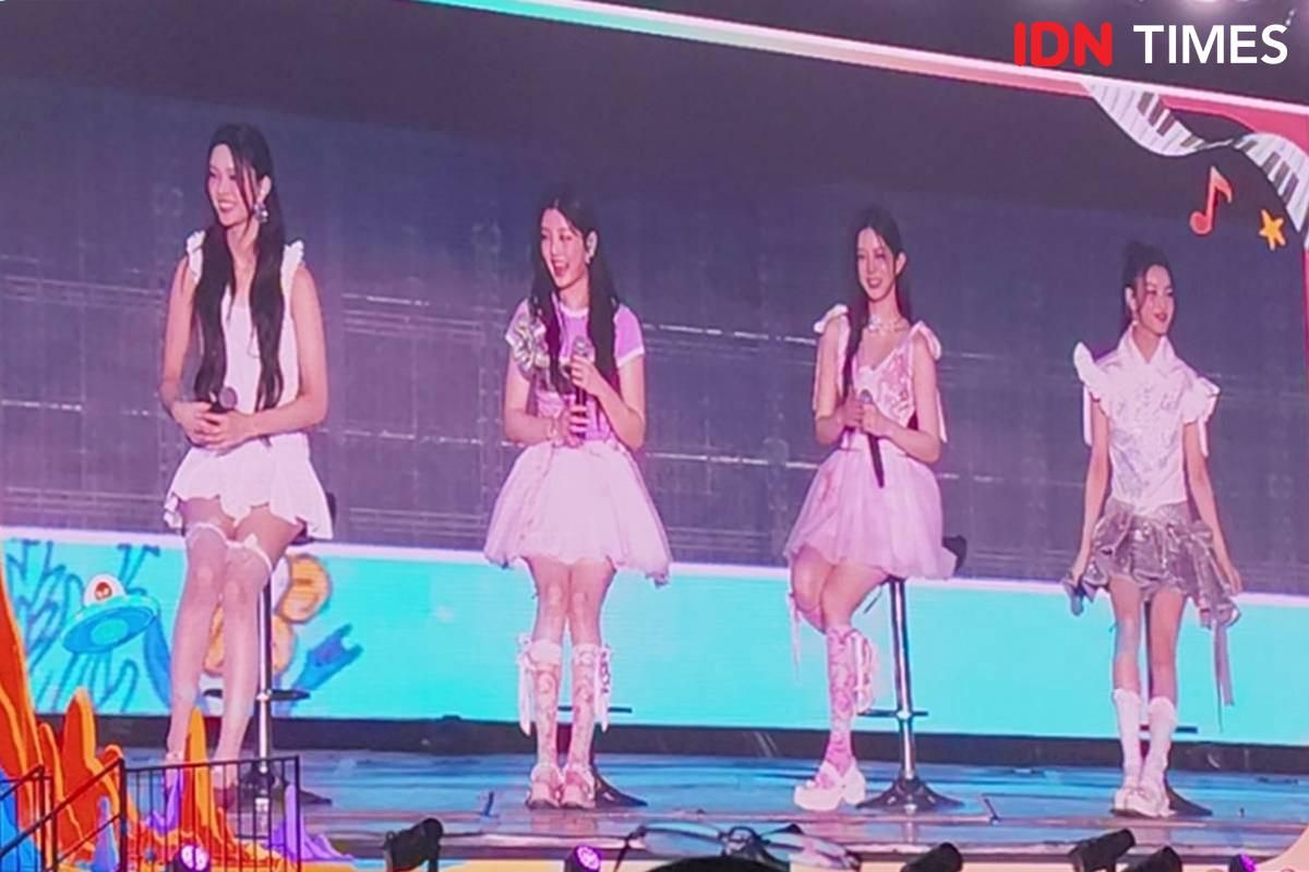 Pertama Kali ke Indonesia, Yunah ILLIT: Ingin Coba Ayam Penyet