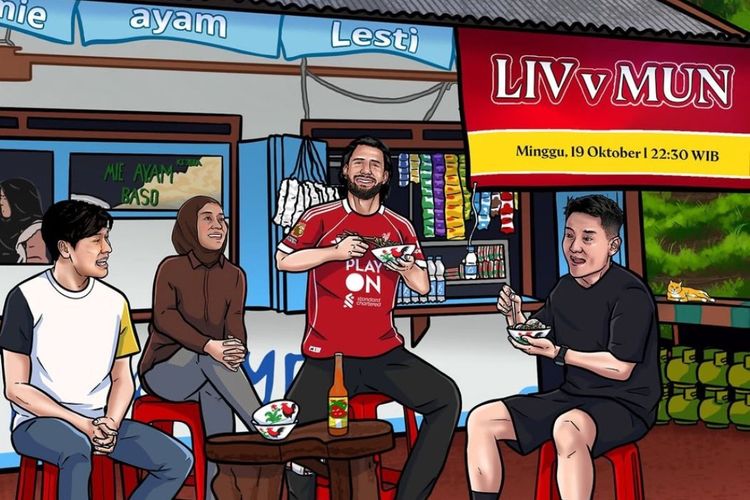 Ilustrator Klaten Buat Karya untuk Pemain Liverpool Jelang Lawan Manchester United