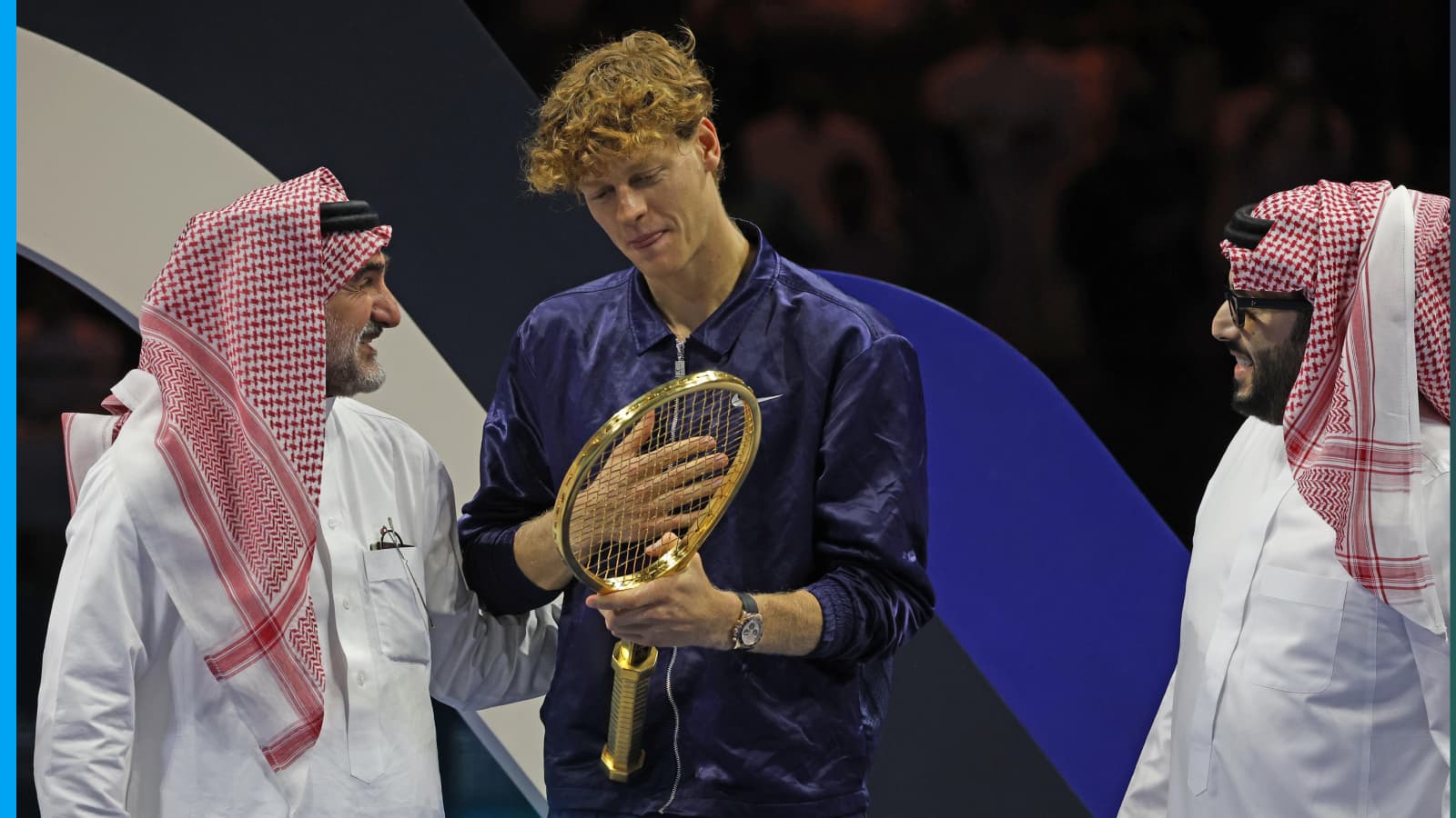 Inside story on the golden racket presented to Jannik Sinner after Six ...