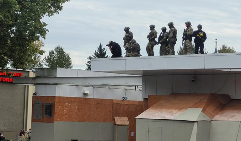 Portland woman faces federal charge after she ‘lunged’ at officer near ICE building