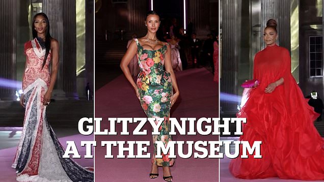 Maya Jama leads starry arrivals at the British Museum Pink Ball