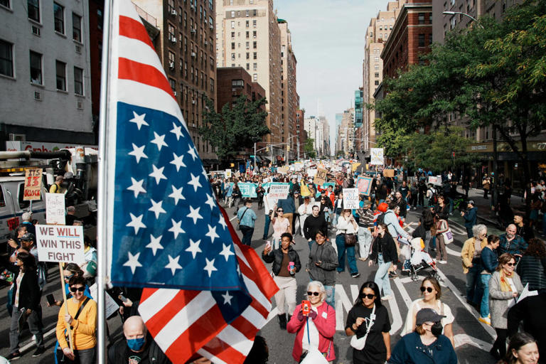 See Photos From ‘No Kings’ Protests Across the Country