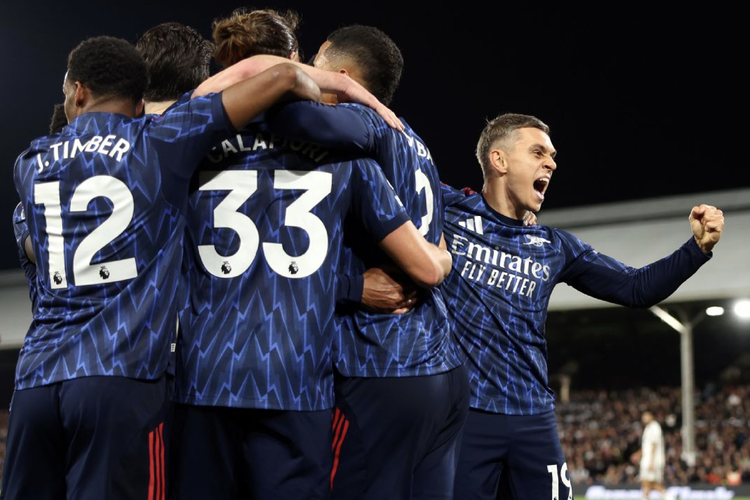 Arsenal Kuasai Puncak Klasemen Usai Kalahkan Fulham Tipis