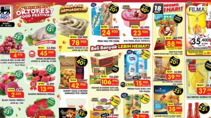 Promo Indomaret, Superindo, dan Alfamart 19 Oktober 2025: Popok Rp34.900, Minyak Goreng 2L Rp35.400