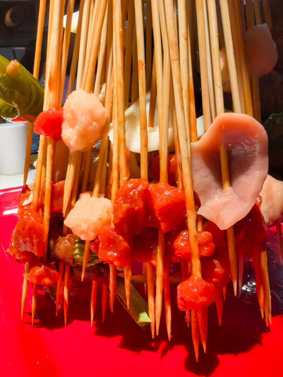 成都知名小吃串串麻辣烫特写