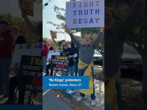 No Kings protest in Albany, NY