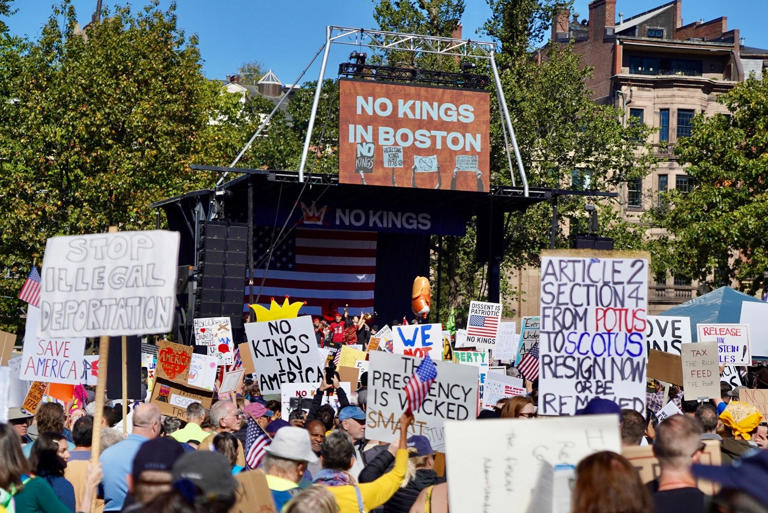 Photos from Saturday’s ‘No Kings’ protests across Greater Boston