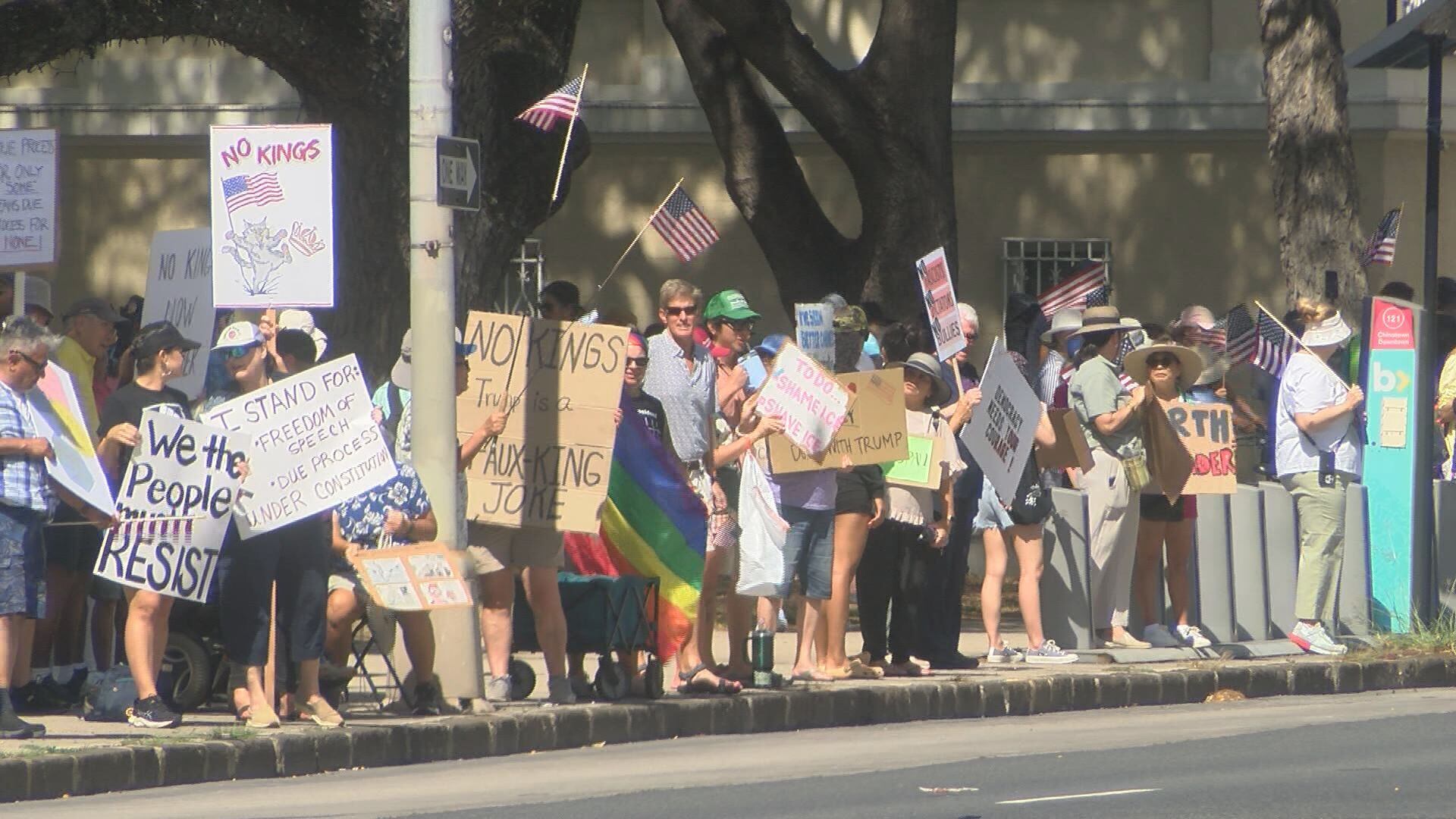 ‘No Dictators’ protests against Trump administration take place across ...