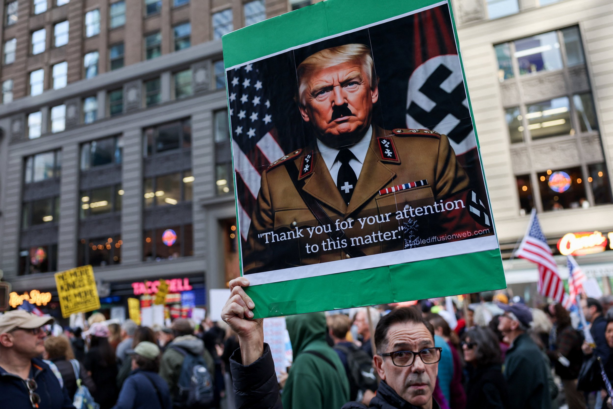 Mass protests against Trump erupt across US cities